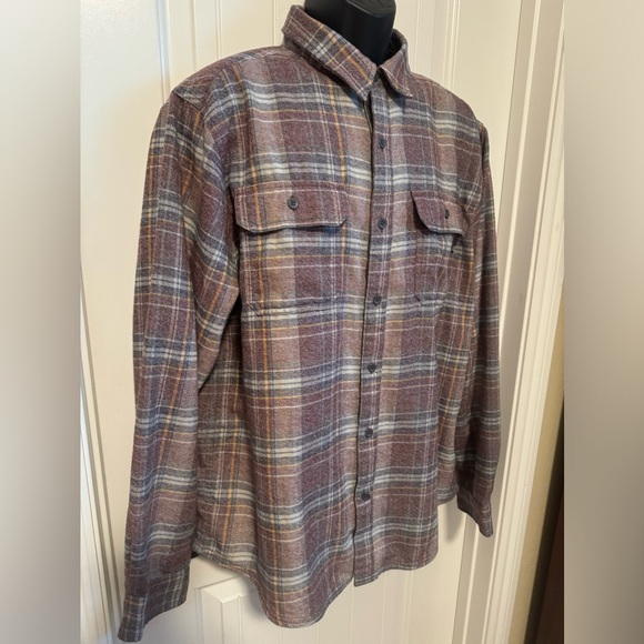 MARMOT Men’s Jasper Plaid Flannel Long Sleeve Shirt Flap Pockets in Fig, SizeXXL - Picture 3 of 8